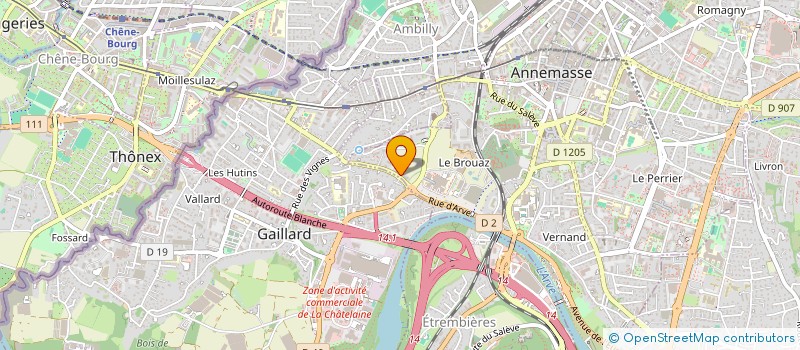 localisation de l'entreprise MADAME MERCEDES RODRIGUEZ  ANNEMASSE