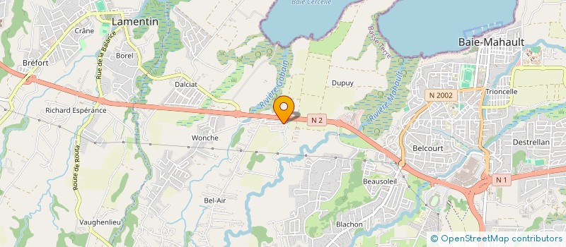 localisation de l'entreprise MADAME MERCIA BAPEAUME  BAIE MAHAULT