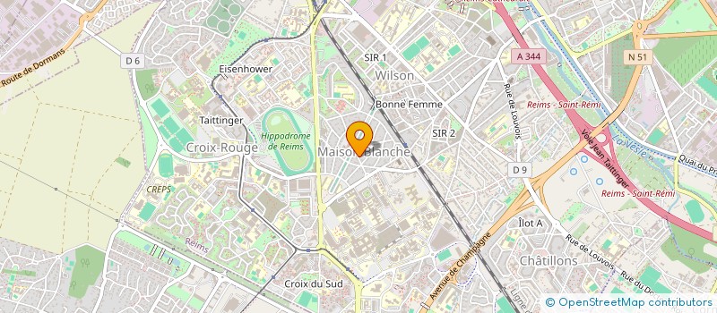 localisation de l'entreprise MADAME MERCY OMORUYI  REIMS