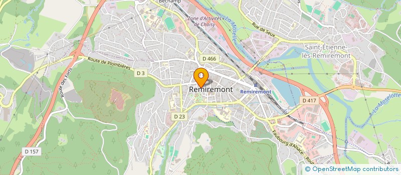 localisation de l'entreprise MADAME MEREDITH LEONARD  REMIREMONT