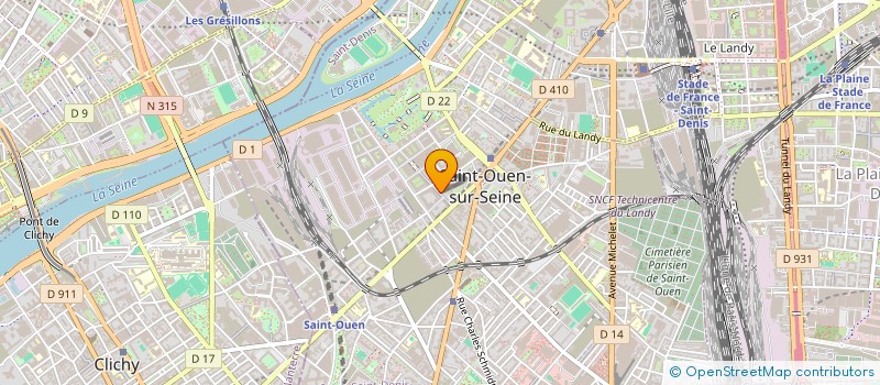 localisation de l'entreprise MADAME MERIAM BEN SLAMA à SAINT-OUEN-SUR-SEINE