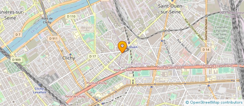 localisation de l'entreprise MADAME MERIAM BERGAS à SAINT-OUEN-SUR-SEINE