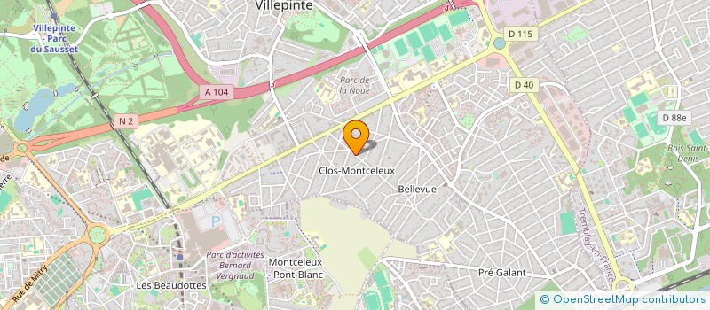 localisation de l'entreprise MADAME MERIAM BOUABDALLAOUI à VILLEPINTE