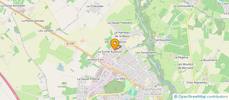 localisation de l'entreprise MADAME MERIAM EL AKRAOUI  AIGREFEUILLE-SUR-MAINE