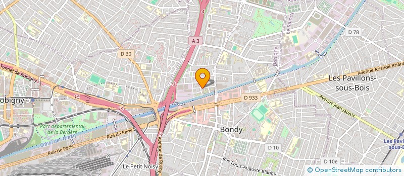 localisation de l'entreprise MADAME MERIAM GHRAB  SEVRAN