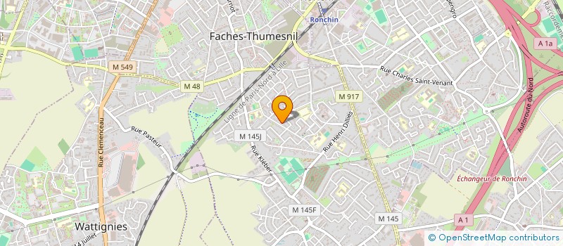 localisation de l'entreprise MADAME MERIAM HOULLA  FACHES-THUMESNIL