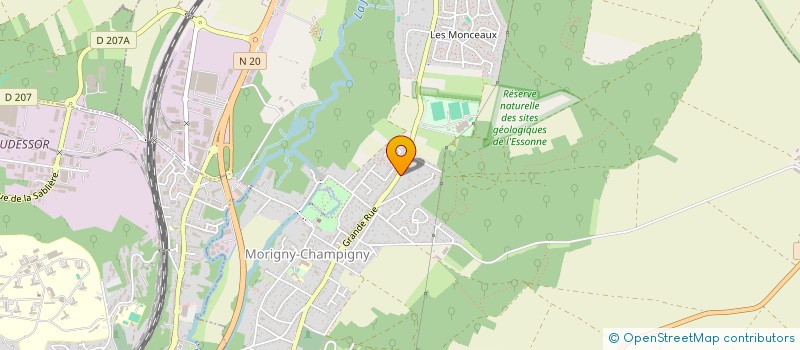 localisation de l'entreprise MADAME MERIAMA GUEDREZ à MORIGNY-CHAMPIGNY