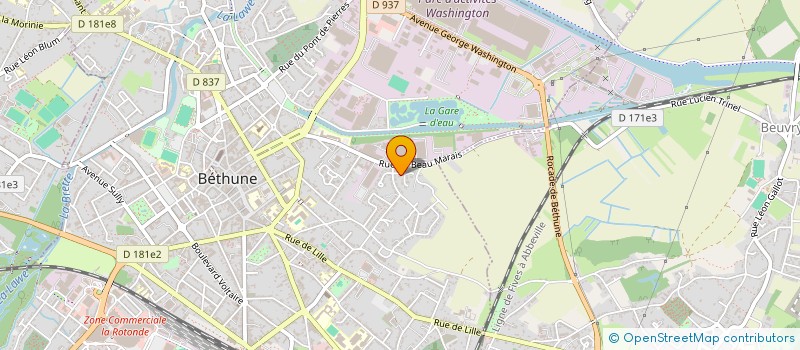 localisation de l'entreprise MADAME MERIANE HEDJAZ  BETHUNE