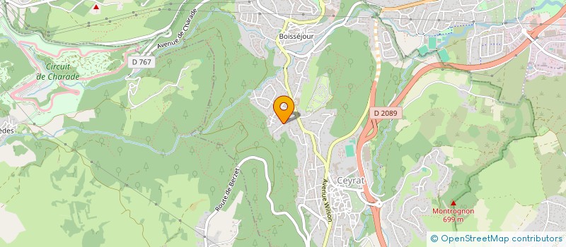 localisation de l'entreprise MADAME MERICIA CARDOZO  CEYRAT