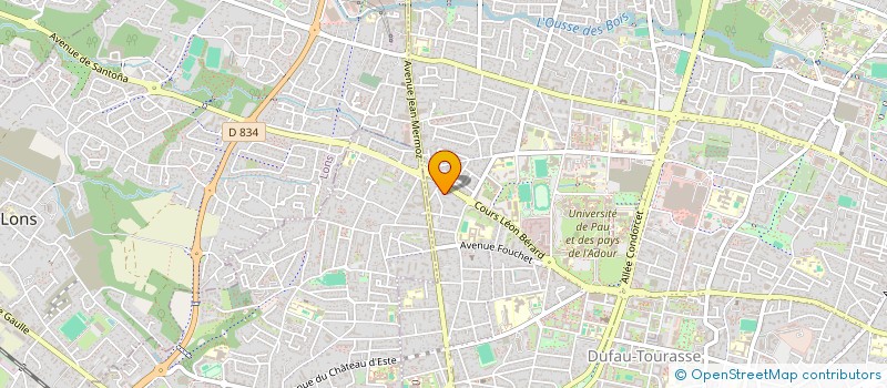 localisation de l'entreprise MADAME MERIDICE REGNAULT à PAU