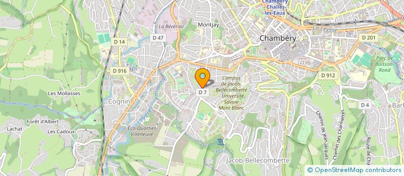 localisation de l'entreprise MADAME MERIEM ABDEDDAIM  CHAMBERY