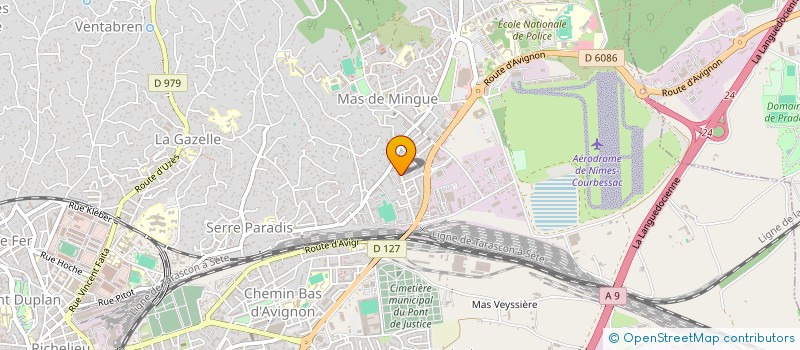 localisation de l'entreprise MADAME MERIEM ALLOUANE  NIMES