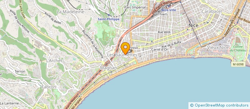 localisation de l'entreprise MADAME MERIEM AMMAM à NICE