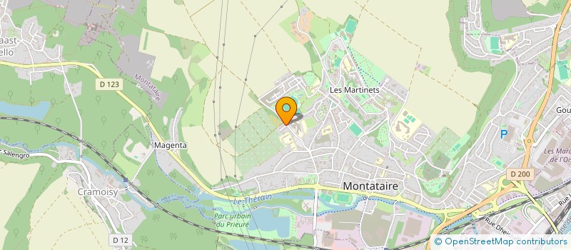 localisation de l'entreprise MADAME MERIEM ATTAR  MONTATAIRE