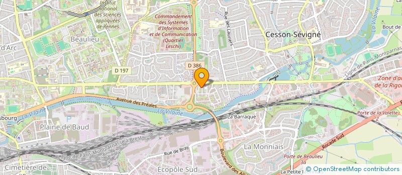 localisation de l'entreprise MADAME MERIEM BEKKA à CESSON-SEVIGNE
