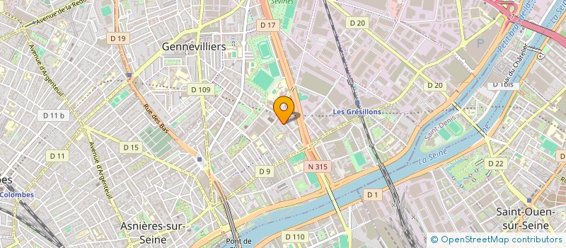 localisation de l'entreprise MADAME MERIEM BELARBI à GENNEVILLIERS