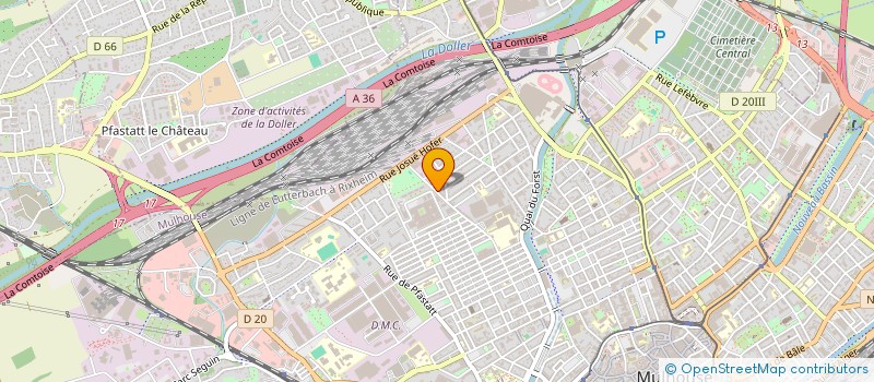 localisation de l'entreprise MADAME MERIEM BELHAMIDI  MULHOUSE