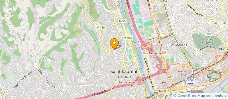 localisation de l'entreprise MADAME MERIEM BELMOKHTAR à SAINT-LAURENT-DU-VAR