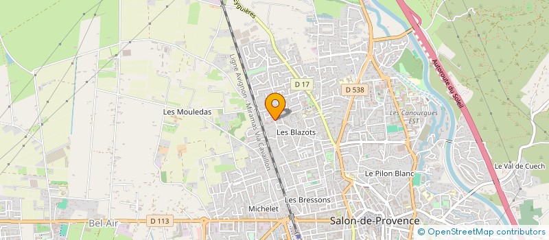localisation de l'entreprise MADAME MERIEM BENAOUDA  SALON-DE-PROVENCE