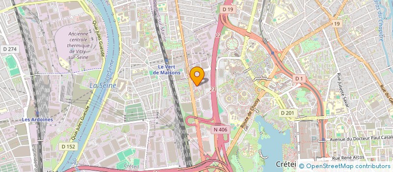 localisation de l'entreprise MADAME MERIEM BORDJI  CRETEIL