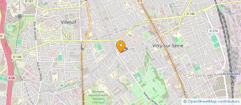 localisation de l'entreprise MADAME MERIEM BOUAICHA OUERIEMMI  VITRY-SUR-SEINE