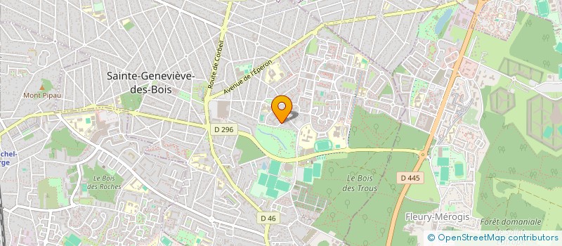 localisation de l'entreprise MADAME MERIEM BOUGUERBA  SAINTE-GENEVIEVE-DES-BOIS
