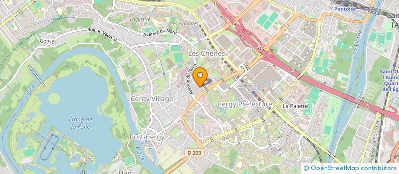 localisation de l'entreprise MADAME MERIEM BOUSSAID  CERGY