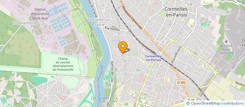 localisation de l'entreprise MADAME MERIEM CHERIF  LA FRETTE-SUR-SEINE