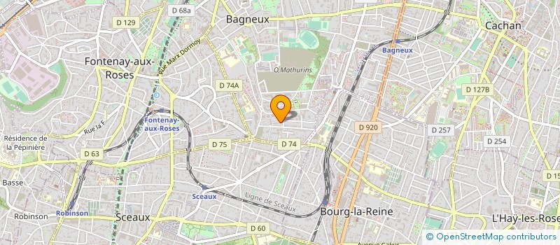 localisation de l'entreprise MADAME MERIEM CHICHA à BAGNEUX