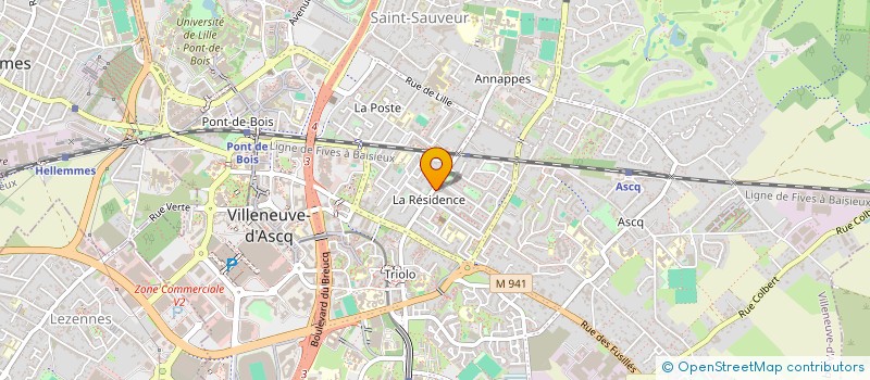 localisation de l'entreprise MADAME MERIEM DAHMANI à VILLENEUVE-D'ASCQ