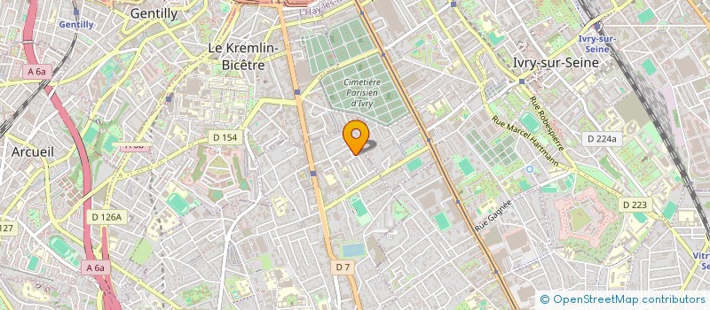 localisation de l'entreprise MADAME MERIEM DAKHLIA  VILLEJUIF