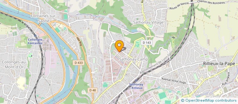 localisation de l'entreprise MADAME MERIEM DEB MEHDAOUI  SATHONAY-CAMP