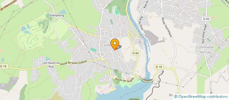 localisation de l'entreprise MADAME MERIEM DESPREZ  ROANNE