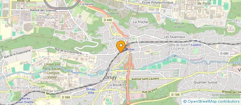 localisation de l'entreprise MADAME MERIEM EL GAOUZI à ORSAY