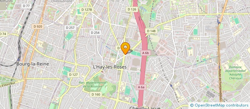 localisation de l'entreprise MADAME MERIEM ELADEB  L HAY LES ROSES