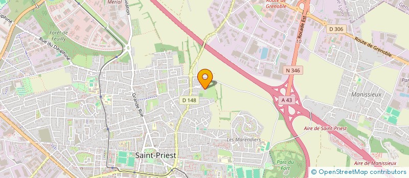 localisation de l'entreprise MADAME MERIEM FETTOUT  SAINT-PRIEST