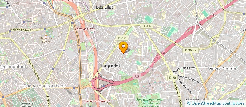 localisation de l'entreprise MADAME MERIEM GHENIM à BAGNOLET