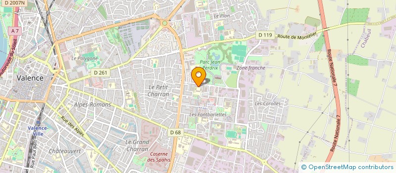 localisation de l'entreprise MADAME MERIEM GUEMAZ à VALENCE