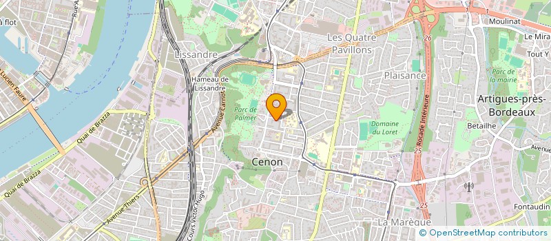 localisation de l'entreprise MADAME MERIEM HADJ BELKHIR  CENON