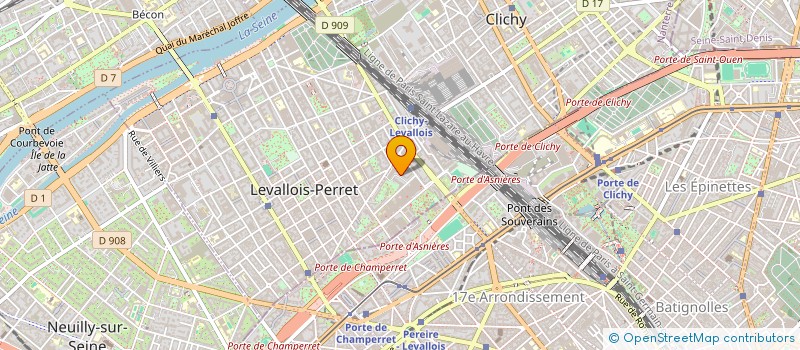 localisation de l'entreprise MADAME MERIEM KACI CHAOUCHE à LEVALLOIS-PERRET