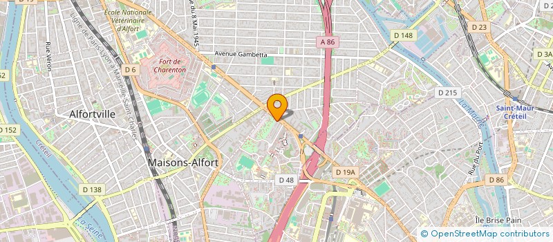 localisation de l'entreprise MADAME MERIEM KHIRAT à MAISONS-ALFORT
