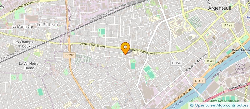 localisation de l'entreprise MADAME MERIEM MABROUK à ARGENTEUIL
