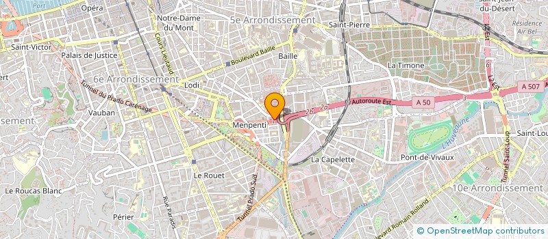 localisation de l'entreprise MADAME MERIEM MAKHLOUF  MARSEILLE