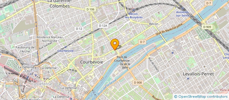 localisation de l'entreprise MADAME MERIEM MECHRI à COURBEVOIE