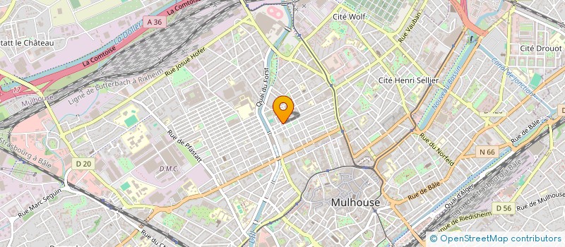 localisation de l'entreprise MADAME MERIEM MELLOUK à MULHOUSE