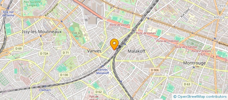 localisation de l'entreprise MADAME MERIEM MORCHID  VANVES