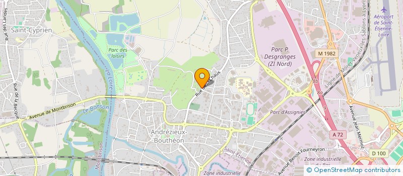 localisation de l'entreprise MADAME MERIEM MOUAMINE  ANDREZIEUX-BOUTHEON