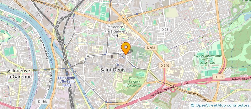 localisation de l'entreprise MADAME MERIEM MOUHOUS  SAINT-DENIS