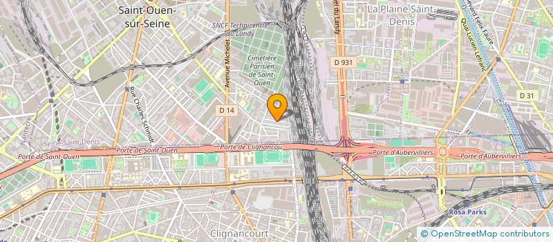 localisation de l'entreprise MADAME MERIEM OUSSAID  SAINT-OUEN-SUR-SEINE