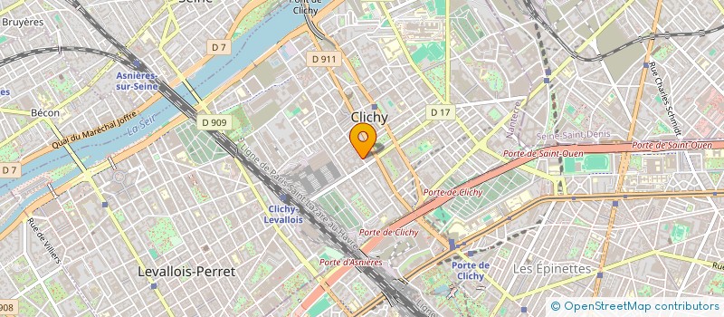 localisation de l'entreprise MADAME MERIEM RAMDANI à CLICHY